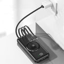 Real 2000Mah Wireless Battery Power Bank Portable Charger - With Build-in Charging Cords - HiTechnology