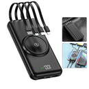 Real 2000Mah Wireless Battery Power Bank Portable Charger - With Build-in Charging Cords - HiTechnology