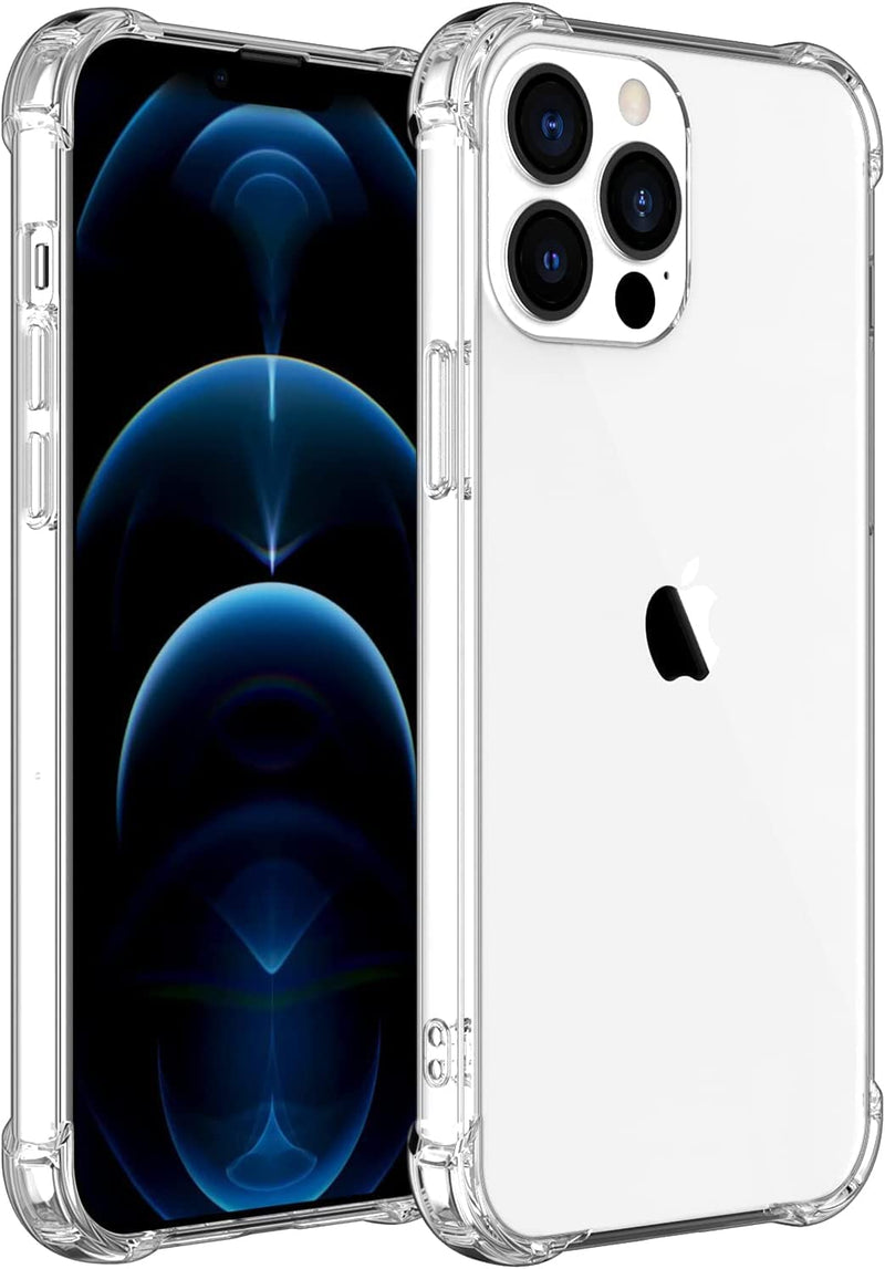 Transparent Clear Case For iPhone Models - With Shockproof Corner Bumper - HiTechnology