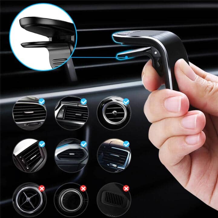 Universal Phone Holder For Cars Air Vent Clip - HiTechnology