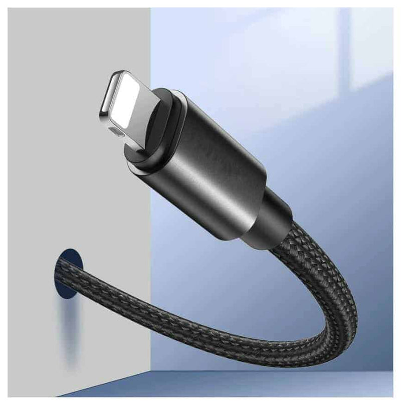 Lightning Charging / Data Cable For Apple Devices - Nylon Braided Strong Quality