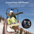 Tempered Glass Back Camera Lens Protector For iPhone - Metal Frame - HiTechnology
