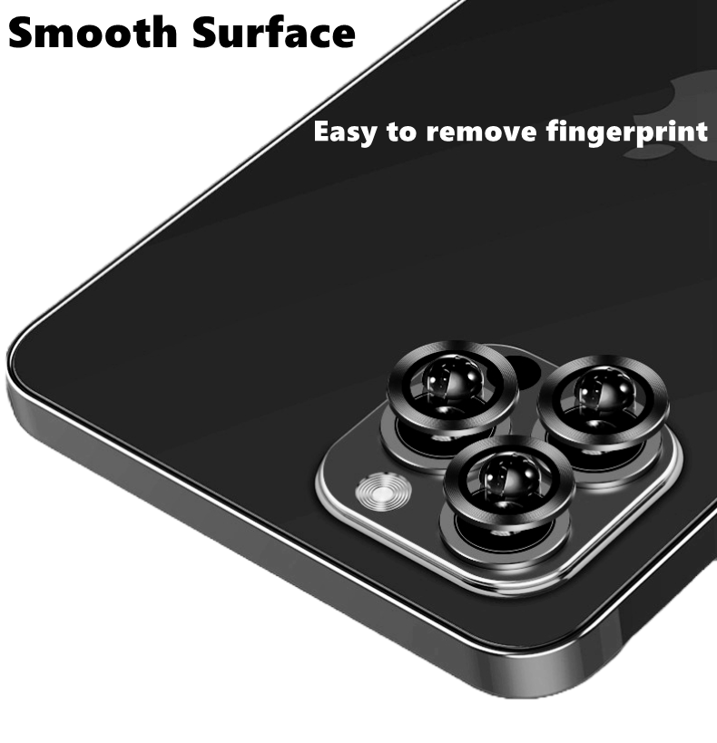 Tempered Glass Back Camera Lens Protector For iPhone - Metal Frame - HiTechnology