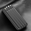 Real 2000Mah Wireless Battery Power Bank Portable Charger - With Build-in Charging Cords - HiTechnology