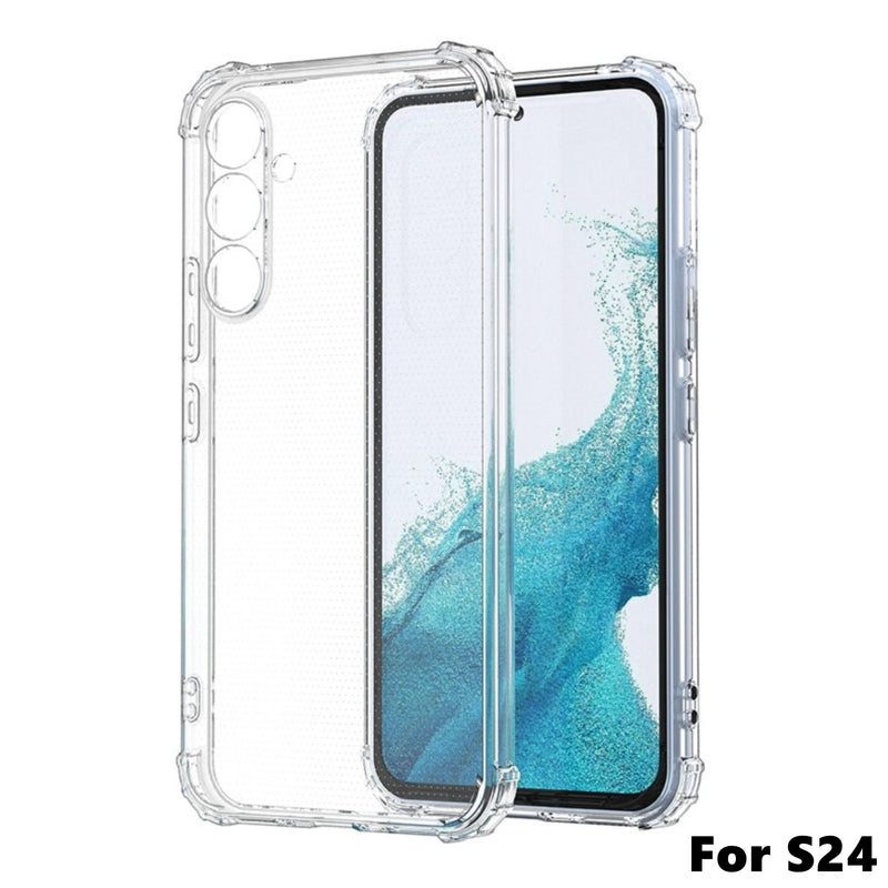 Transparent Clear Case For Samsung Galaxy S Series – With Shockproof Corner Bumper - HiTechnology