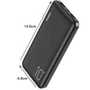 10,000mAh Dual USB Fast Charging Portable Power Bank - HiTechnology