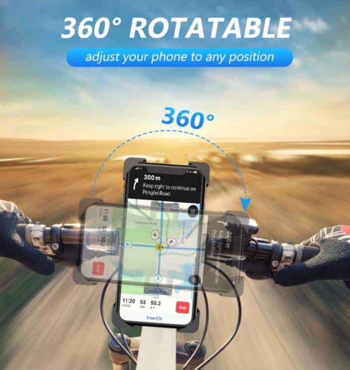 Universal Push Button Phone Holder For Bikes - Handlebar Holder