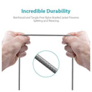 Lightning Charging / Data Cable For Apple Devices - Nylon Braided Strong Quality - HiTechnology