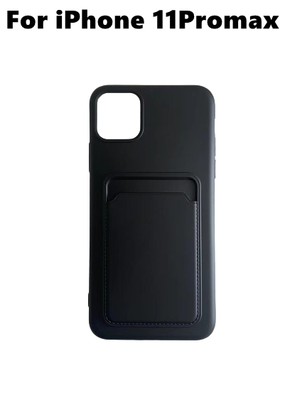 Silicone Shockproof Case For iPhone Models - With Card Holder Slot - HiTechnology