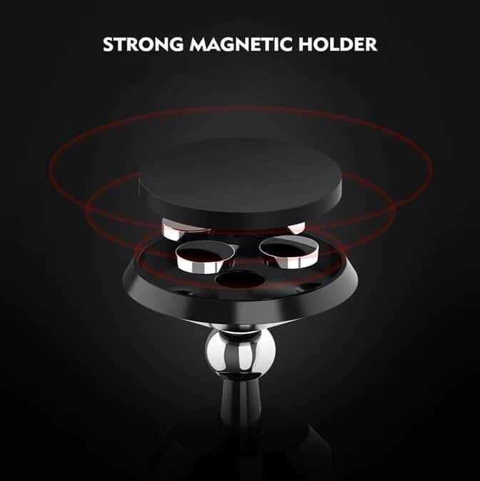 Universal Magnetic Metal Phone Holder For Cars - Dashboard Mount