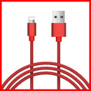 Lightning Charging / Data Cable For Apple Devices - Nylon Braided Strong Quality - HiTechnology
