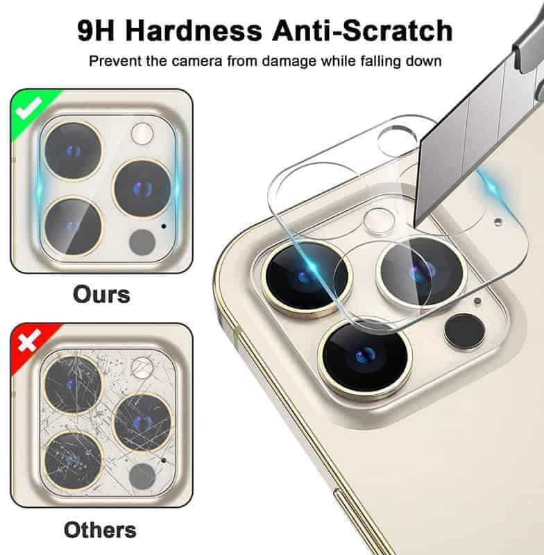 2 Sets Tempered Glass Camera Lens Screen Protector For iPhone Models - Extra Tiny Protection