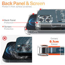 Transparent Clear Case For iPhone Models - With Card Slot & Shockproof Corner Bumper - HiTechnology