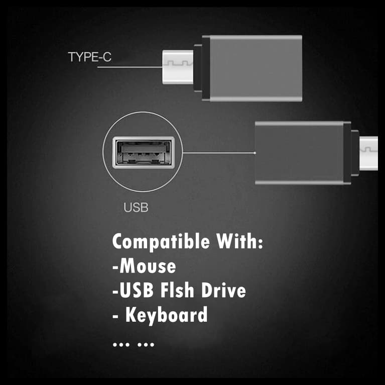 USB-C To USB-A Female 3.0 OTG Adapter - HiTechnology