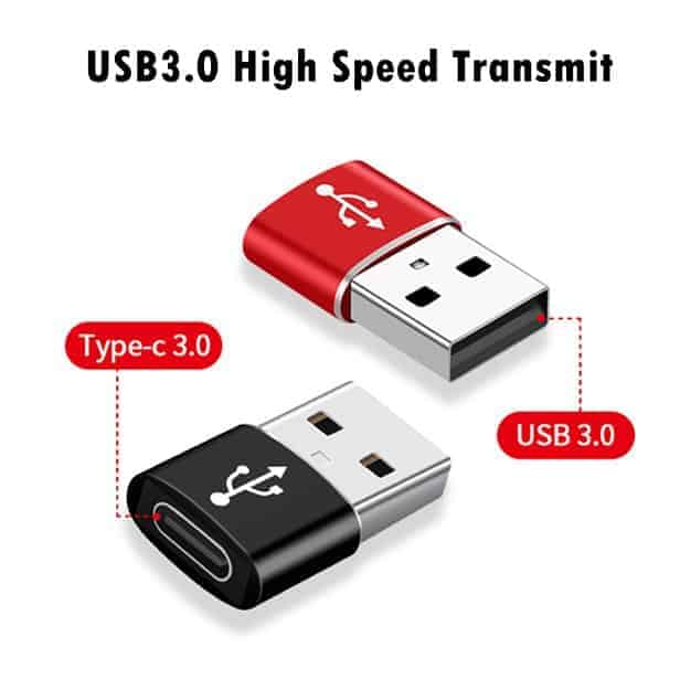 USB-A Male to USB-C Female 3.0 Port Adapter