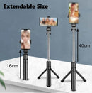 Portable Selfie Stick & Tripod - With Wireless Bluetooth Remote Control - HiTechnology