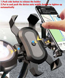 Universal Push Button Phone Holder For Bikes - Handlebar Holder - HiTechnology