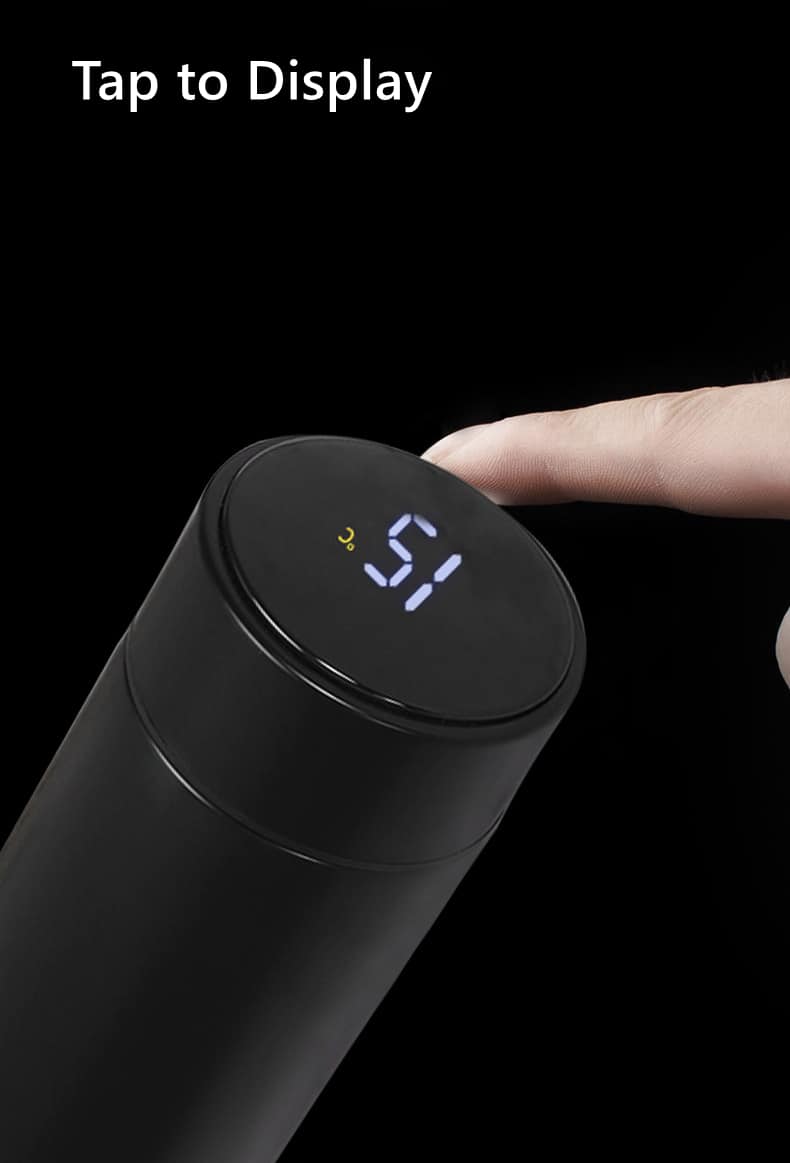 Smart Insulated Water Bottle with LED Temperature Display - HiTechnology