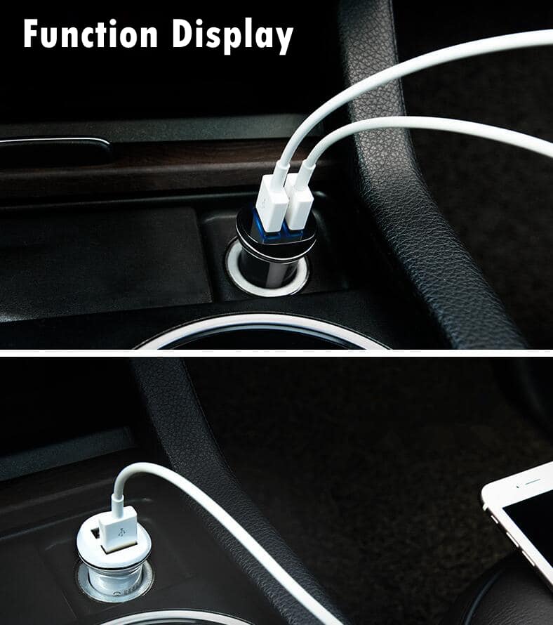 3.1A Dual USB Car Port Charger - Fast Charging