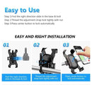 Universal Push Button Phone Holder For Bikes - Handlebar Holder - HiTechnology