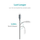 Lightning Charging / Data Cable For Apple Devices - Nylon Braided Strong Quality - HiTechnology