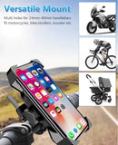 Universal Push Button Phone Holder For Bikes - Handlebar Holder - HiTechnology