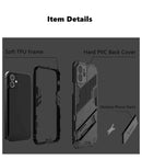 Shockproof Hard Back Case Cover For iPhone 13 12 11 X Series - Upgraded Feature With Desktop Stand - HiTechnology