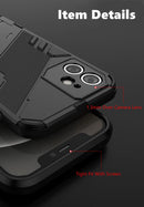 Shockproof Hard Back Case Cover For iPhone 13 12 11 X Series - Upgraded Feature With Desktop Stand - HiTechnology