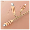 Lightning Charging / Data Cable For Apple Devices - Nylon Braided Strong Quality - HiTechnology