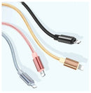 Lightning Charging / Data Cable For Apple Devices - Nylon Braided Strong Quality - HiTechnology