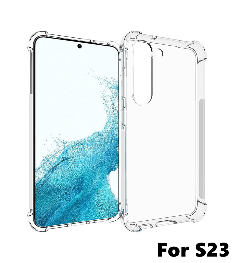 Transparent Clear Case For Samsung Galaxy S Series – With Shockproof Corner Bumper