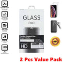 2 Sets Tempered Glass Screen Protectors For iPhone Models - Better Protection - HiTechnology