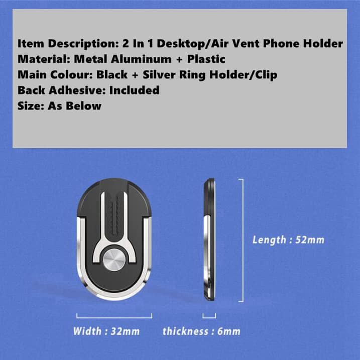 Multifunctional Phone Holder & Phone Stand - Finger Ring Holder - HiTechnology